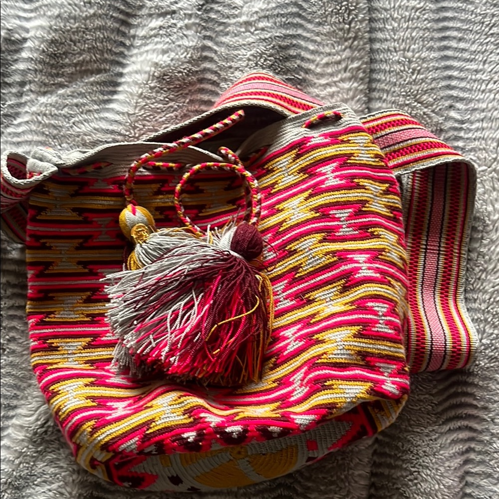 Colorful Patterned bucket Bag